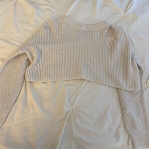 PrettyLittleThing Cream Knit Sweater